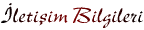 �leti�im Bilgileri
